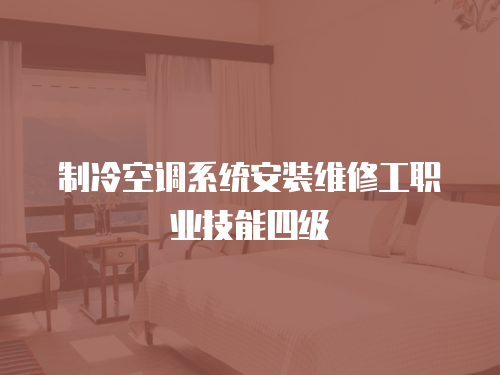 制冷空調(diào)系統(tǒng)安裝維修工職業(yè)技能四級
