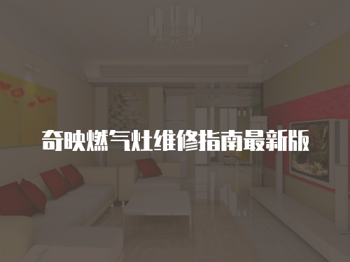 奇映燃?xì)庠罹S修指南最新版