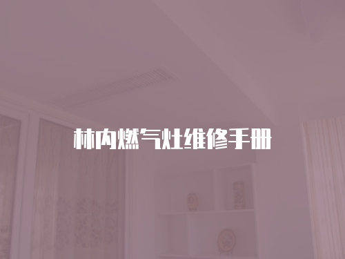 林內燃氣灶維修手冊