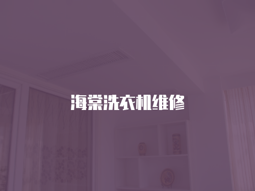 海棠洗衣機維修