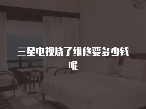 三星電視燒了維修要多少錢呢