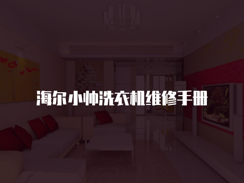 海爾小帥洗衣機維修手冊