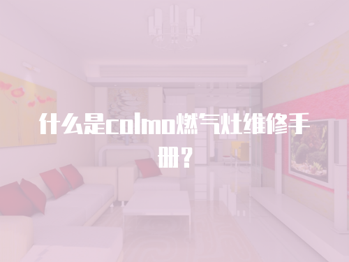 什么是colmo燃?xì)庠罹S修手冊？