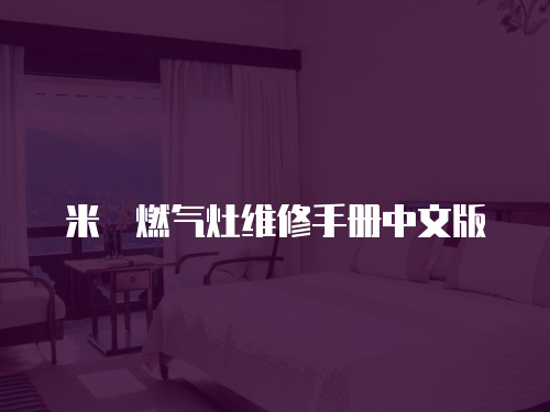 米詅燃?xì)庠罹S修手冊中文版