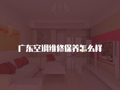 廣東空調(diào)維修保養(yǎng)怎么樣