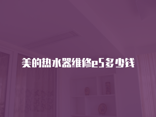 美的熱水器維修e5多少錢