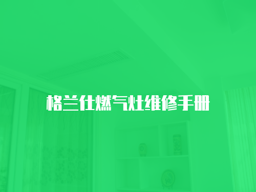 格蘭仕燃?xì)庠罹S修手冊