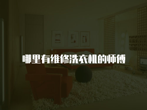 <strong>哪里有維修洗衣機的師傅</strong>