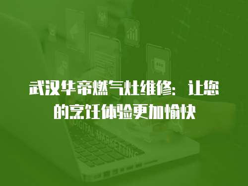 武漢華帝燃氣灶維修：讓您的烹飪體驗更加愉快