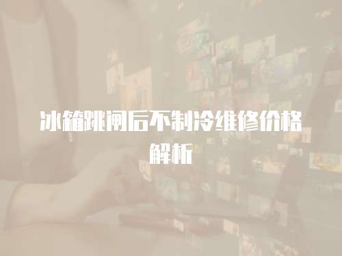 冰箱跳閘后不制冷維修價格解析
