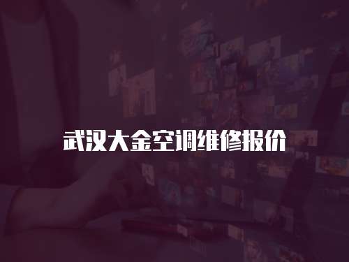 武漢大金空調(diào)維修報價