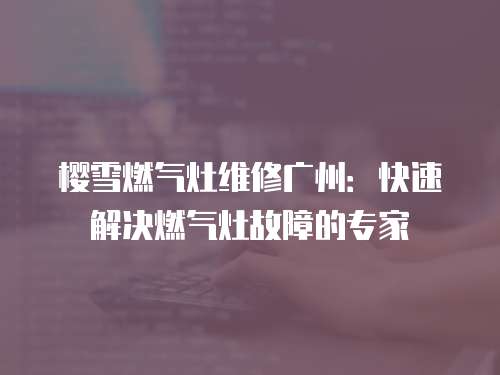 櫻雪燃?xì)庠罹S修廣州：快速解決燃?xì)庠罟收系膶＜? class=