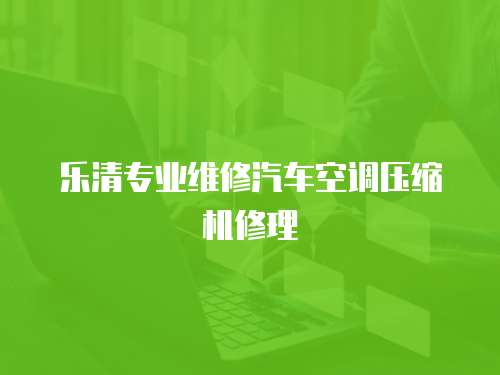 樂清專業維修汽車空調壓縮機修理
