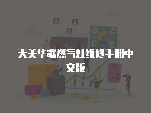 天美華歌燃氣灶維修手冊中文版