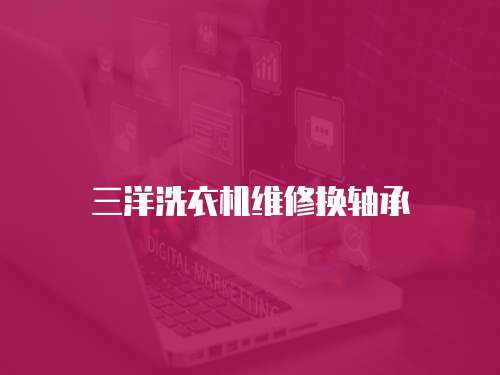 三洋洗衣機(jī)維修換軸承