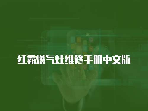 紅霸燃?xì)庠罹S修手冊中文版