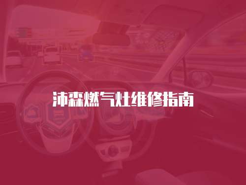 沛森燃氣灶維修指南