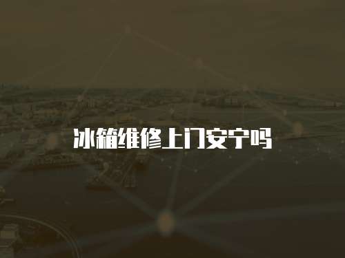 冰箱維修上門(mén)安寧嗎
