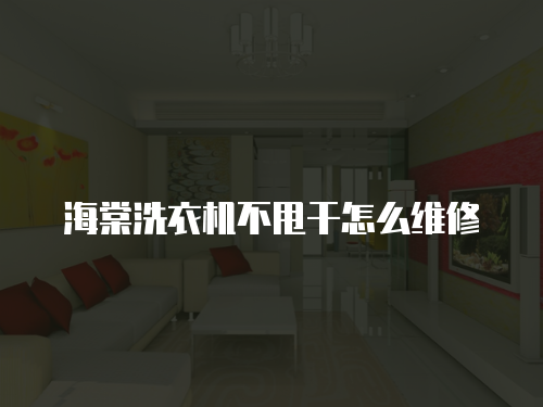 海棠洗衣機不甩干怎么維修