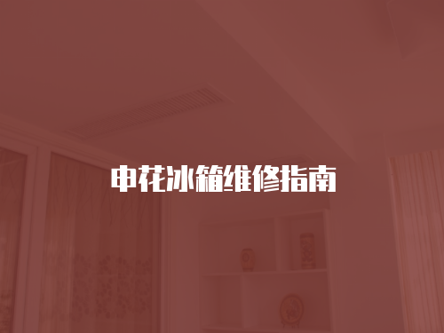 申花冰箱維修指南
