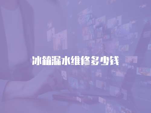 冰箱漏水維修多少錢(qián)