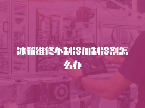 冰箱維修不制冷加制冷劑怎么辦
