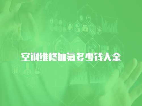 空調(diào)維修加氟多少錢大金