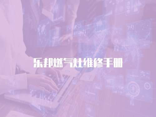 樂邦燃?xì)庠罹S修手冊(cè)