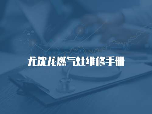 尤沈龍燃氣灶維修手冊