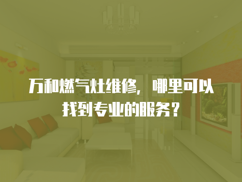 萬和燃?xì)庠罹S修，哪里可以找到專業(yè)的服務(wù)？