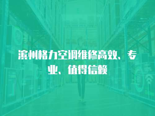 濱州格力空調(diào)維修高效、專業(yè)、值得信賴