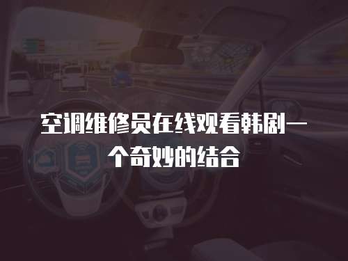 空調維修員在線觀看韓劇一個奇妙的結合