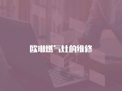 歐琳燃氣灶的維修