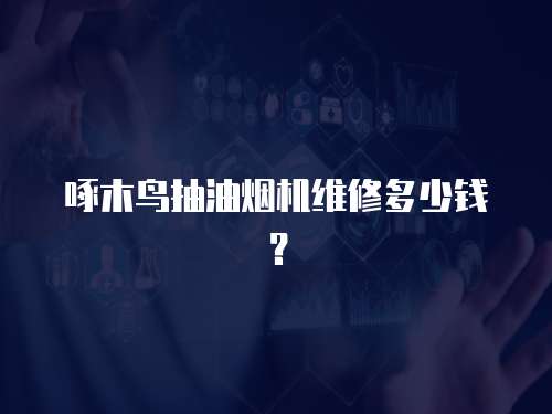 啄木鳥抽油煙機維修多少錢？