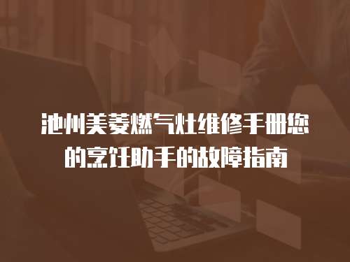池州美菱燃氣灶維修手冊您的烹飪助手的故障指南