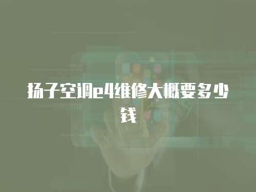 揚子空調e4維修大概要多少錢