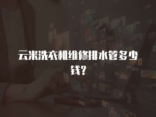 云米洗衣機(jī)維修排水管多少錢(qián)？