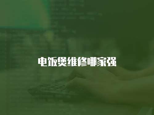 電飯煲維修哪家強