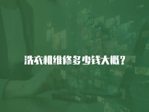 洗衣機(jī)維修多少錢大概？