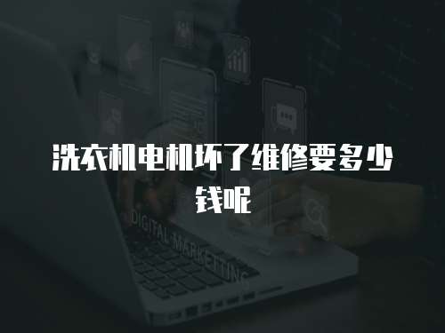 洗衣機電機壞了維修要多少錢呢
