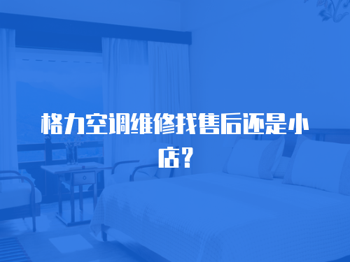 格力空調維修找售后還是小店？