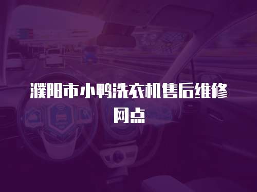 濮陽市小鴨洗衣機售后維修網點