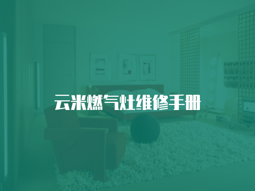 云米燃?xì)庠罹S修手冊