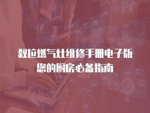 敘拉燃?xì)庠罹S修手冊(cè)電子版您的廚房必備指南