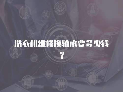 洗衣機維修換軸承要多少錢？