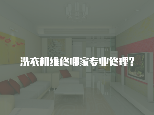 洗衣機(jī)維修哪家專業(yè)修理？