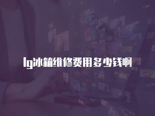 lg冰箱維修費用多少錢啊