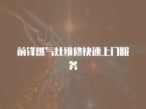 前鋒燃?xì)庠罹S修快速上門服務(wù)