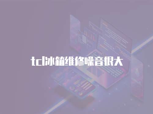 tcl冰箱維修噪音很大
