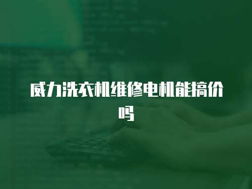 威力洗衣機(jī)維修電機(jī)能搞價(jià)嗎